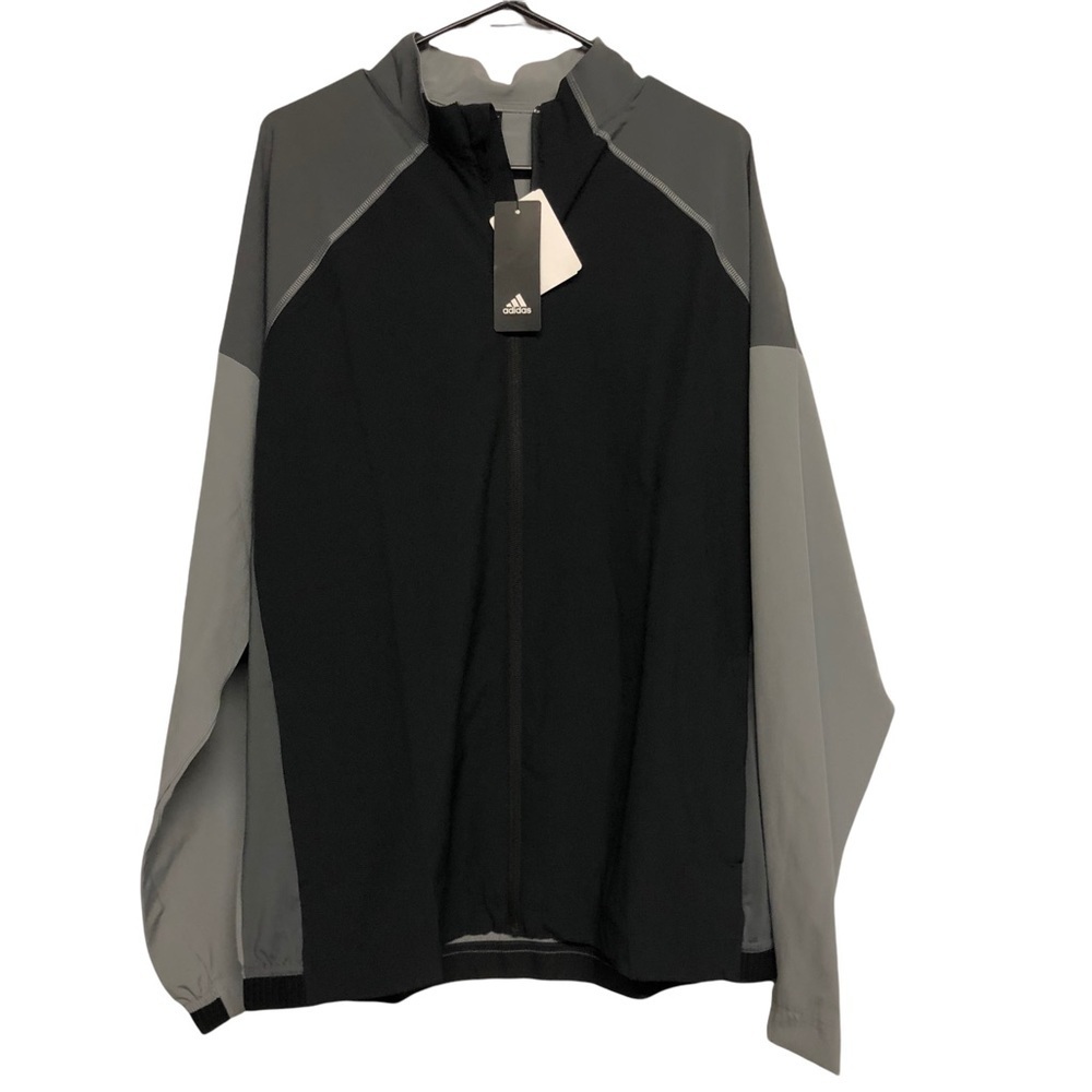 NWT Adidas Gray and Black Athletic‎ Jacket Size Large